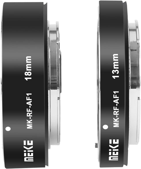 Meike MK-RF-AF1 Macro Extension Tube Adapter Ring Kit 13mm + 18mm for EOS-R Series Cameras RF Mount Cameras EOS-R EOS-RP