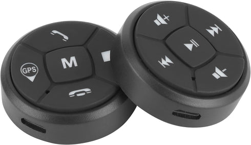 Locadence Wirelessly BT Media Remote Button, Steering Wheel Control Buttons Kit, Car Steering Wheel Button Media Remote
