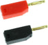 Maxmoral 10pcs Mini 2mm Stackable Banana Plug Wire Cable Connector (Red+Black)