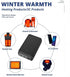 Heated Gilet Vest Jacket Portable Charger 20000mAh Power Bank, 7.4V 3A USB Battery Pack for iPhone, Samsung, Heated