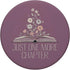 PopSockets Standard PopGrip Just One More Chapter Floral Reading Book Lover