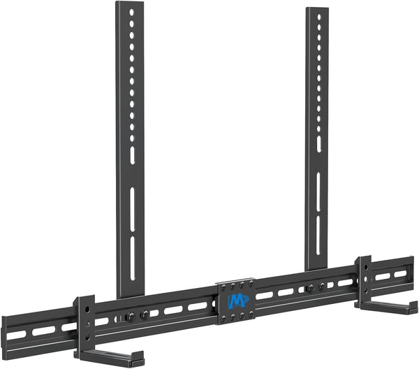 Mounting Dream Soundbar Mount, Sound Bar TV Bracket with Holes/Without Holes, Extends 3.4" to 6.1", Up to 20 LBS