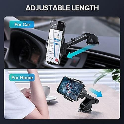 LEEMASING 360 Universal Phone Holder Adjustable Windshield Dashboard Sticky Pad Stand Car Mount Strong Suction