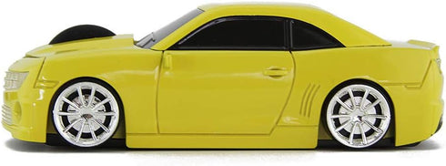 Ai5G Wireless Sport Car Shape Mouse with 2.4GHz Nano USB LED Headlight for Laptop Desktop Computer (Yellow)