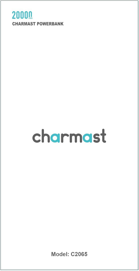 Charmast Power Bank 20000mAh, 20W Fast Charging Portable Charger with Built-in Cables, Slim Battery Pack for iPhone,