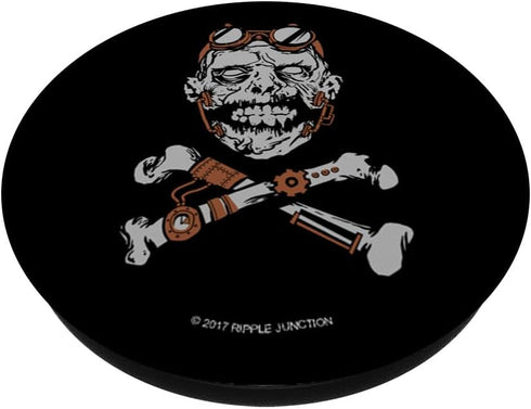 PopSockets Cell Phone Stands - Smartphones & Tablets - "Zombie Steampunk Crossbones"