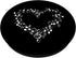 Musical Heart Love Notes Symbol PopSockets Swappable PopGrip for Musicians Gift