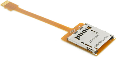 cablecc Micro SD TF Memory Card Kit Male to SD Female Extension Soft Flat FPC Cable, 10cm