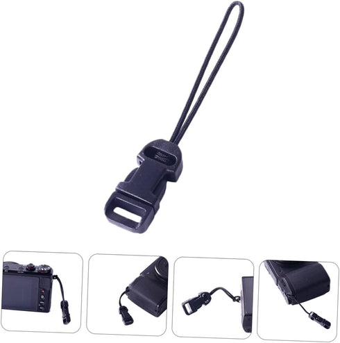 CALLARON 8pcs Quick Release Camera Buckle Clip Adapter for Strap, Easy Release Anchor Links for SLR, Black
