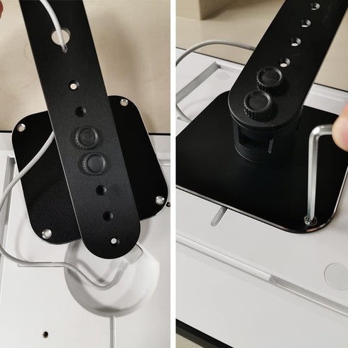 Under-Cabinet Mount for Amazon Echo Show 15, Keeps Device Off Counter, Turns Side to Side, Black