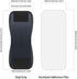Sinjimoru Sinji Grip Silicone Mobile Phone Grip with Stand, Secure iPhone Holder Strap for All Smartphones - Midnight