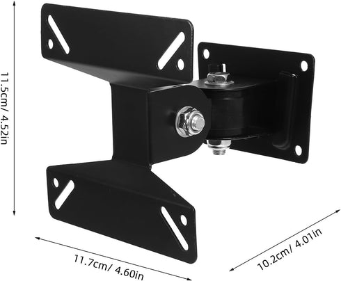 IMUSINICE 14-26 Inch Setup Adjustable Wall Mount Tv Stand for Tvs and Monitors, Thickened Black Iron Art Wall Bracket