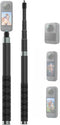 NEOSOU 110cm Invisible Selfie Stick Pole, Carbon Fiber/Lightweight/Waterproof/Extendable/Telescopic Extension Rod for Insta360 X5