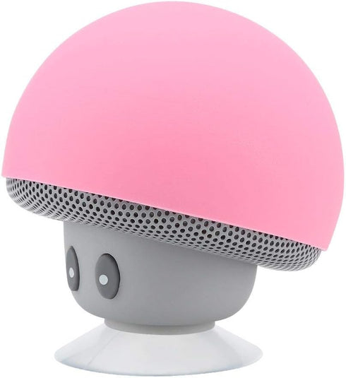 Mini Bluetooth Mushroom Speaker, 5V 3W Wireless Audio Speaker with Suction Cup, Mushroom Design