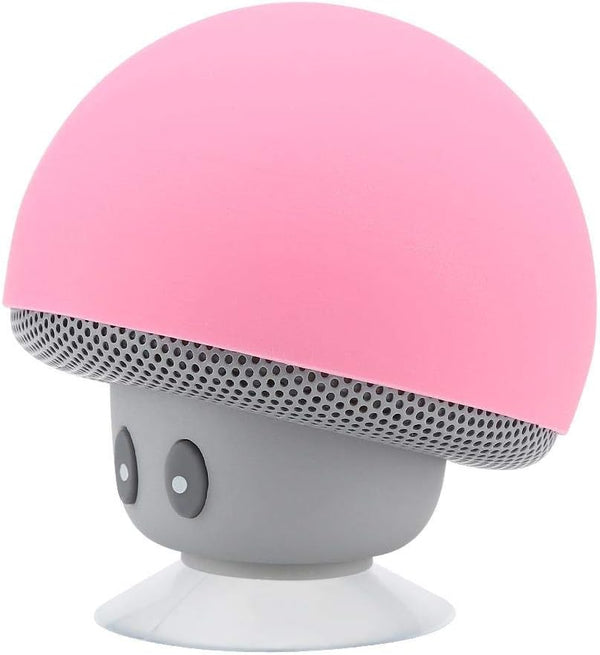 Mini Bluetooth Mushroom Speaker, 5V 3W Wireless Audio Speaker with Suction Cup, Mushroom Design