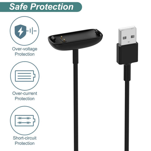 Kissmart Inspire 3 Charger, Replacement USB Charging Cable for Fitbit Inspire 3 (1ft/30cm)