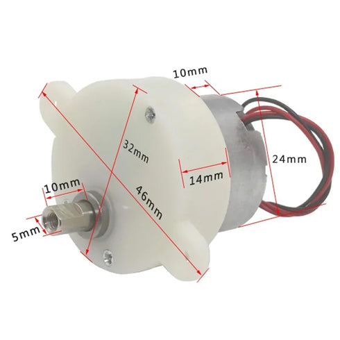 YSMCVKZBF 6V 5RPM/100RPM 6 Motor(6v 5rpm) Mini Micro Geared Motor Reversible Small Electric Volt Robot Crafts Toy