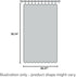 1x2 M Door String Curtain, Rare Flat Thread Fringe Window Panel (Black & Grey) - Cute Strip Tassel for Room Divider