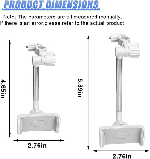 KPFILEH 360 Car Rearview Mirror Phone Holder, Multifunctional Anti-Shake Rotating Auto Smartphone Bracket, Universal
