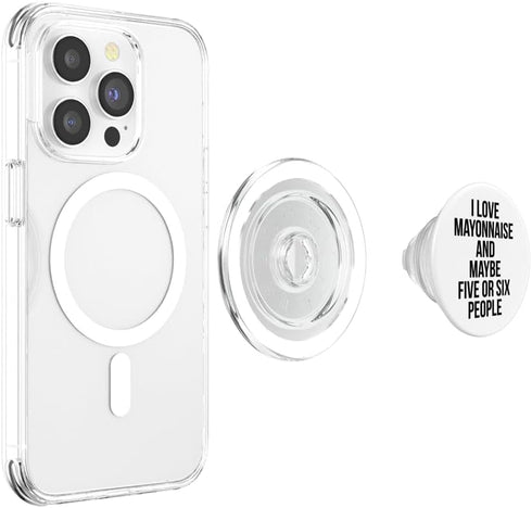 Mayonnaise Gifts I Love Mayonnaise, Funny Mayonnaise PopSockets PopGrip for MagSafe