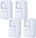 GE Personal Security Window and Door Alarm, 4 Pack, DIY Protection, Wireless Chime/Alarm, White