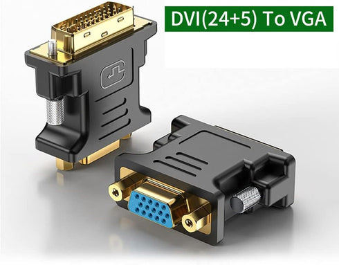DVI to VGA Adapter,DVI 24+5 to VGA Cable Adapter DVI Male to VGA Male Converter Digital Video Cable DVI VGA cable PC Monitor HDTV Projector