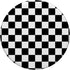 Black/White Classic Checkered Big Checkerboard PopSockets Standard PopGrip