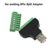 Teansic 4PCS RJ45 Block,RJ45 8 Cat5 Cat6 Cat7 Screw Terminal Adapter Ethernet Male to Pin Connector for CCTV DVR