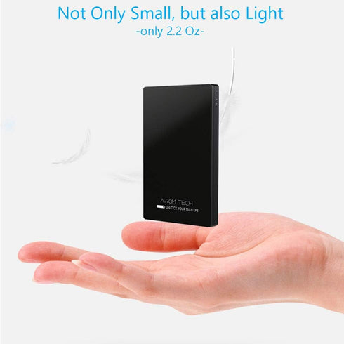 Dual USB Output Super Slim Power Bank, Ultra Thin 3000mAh Portable Charger Mini External Phone Battery Pack