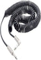 Pyle-Pro PCBLGF25 Coiled 1/4" Male to 1/4" Right Angle Male Guitar Cable, 25 Feet