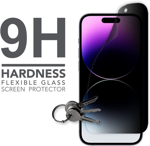 ARMOR Flexible Glass Screen Protector, Privacy Guard 9H for iPhone 14 Pro