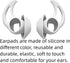Silicone Earbud Tips, Replacement Compatible with Bose QuietComfort I and Sport Earbuds, 3 Pairs
