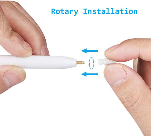 MJKOR 1st 2nd Pro(1 Soft Paperfeel Damping Tips Replacement Compatible with Apple Pencil Gen & Gen, Noise Reducing Pen