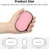 Hard EVA Earbud Case, Small Zipper Pouch for Wired Earphones, Compatible with Oval Wireless Earbuds (Pink)