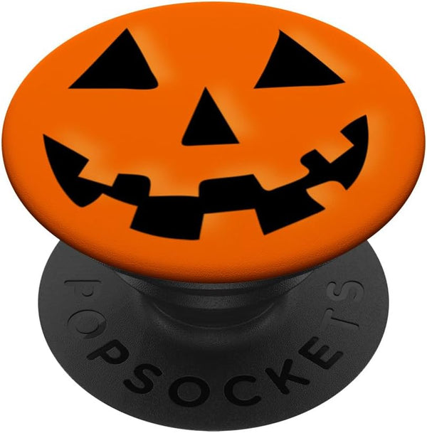 Halloween Jack O Lantern Orange Pumpkin PopSocket Standard PopGrip