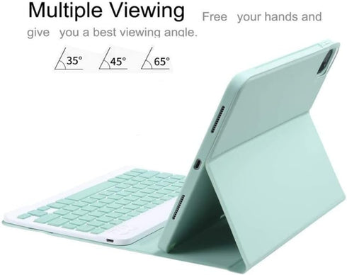 Keyboard Case for iPad 10th Generation (10.9" inch, 2022), Slim Folio Cover with Removable Detachable Bluetooth