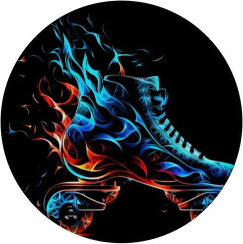 Inline Skates Roller Girl Slash Art Inline Skater Girls PopSockets Swappable PopGrip
