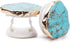 Turquoise Stone Phone Grip with Gold Stand Mount Holder for Cellphone and Tablet