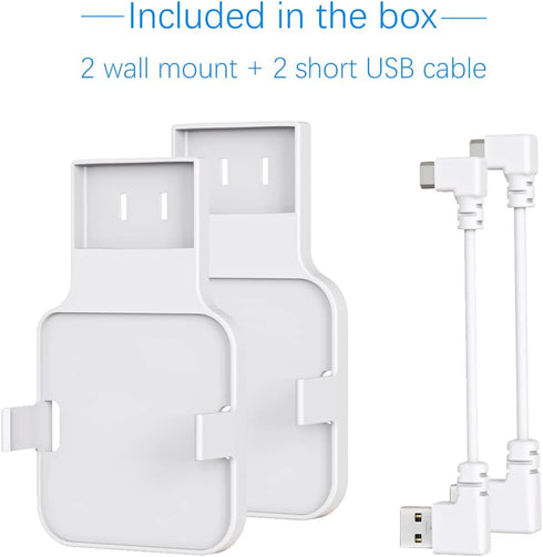 Outlet Wall Mount for Blink Sync Module 2, Mount Bracket Holder for Blink Outdoor Camera, No Messy Wires - 2 Pack