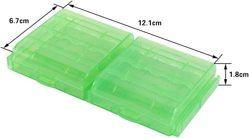 AA AAA Battery Holder, 10PCS Set, Transparent Hard Plastic, Multifunctional Storage Box, Organizer Container, 5 Colors