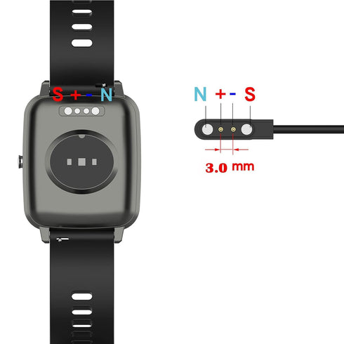 IDW13/15/16/17/19/21/23/25/26/28, ID208, GTX20, Smartwatch Charger, Magnetic Charging Cable for Replacement USB