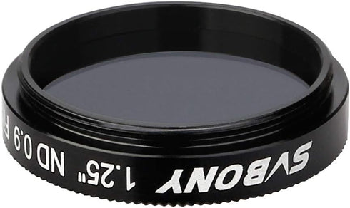SVBONY SV139 1.25 inch Moon Filter 12.5% Transmission ND8 Neutral Density for Telescope Eyepiece
