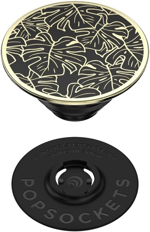 PopSockets Adhesive Phone Grip, Holder, Phone Stand, Flower - Enamel Monstera