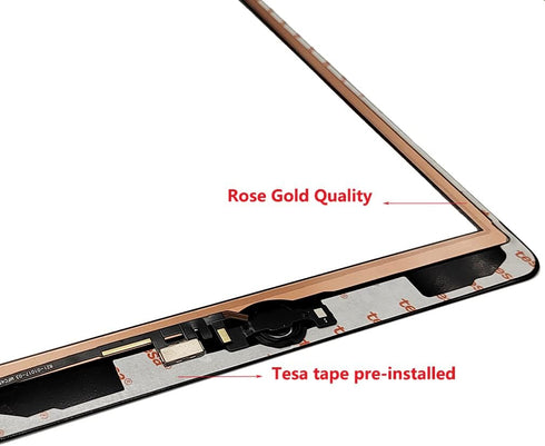 iPad 7th/8th Gen Screen Replacement Digitizer 10.2 Inch Touch Glass, Repair Kit with Home Button, for A2197 A2198 A2200