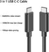 Portable External Monitor Cable,10Gbps USB 3.1 USB C 100W Fast Charging, 4K@60Hz Video Output, Compatible for ASUS ZenScreen MB16A/ MB14AC/ MB16AC USB Type-C Portable Monitor by Akingdleo