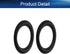 Heyiarbeit 4 Inch Speaker Rubber Edge Surround Rings, Replacement Parts for Speaker Repair or DIY (2pcs)