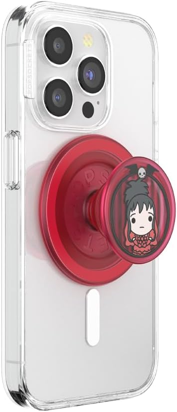 PopSockets Round Phone Grip - Lydia Deetz, Compatible with MagSafe, Adapter Ring Included, Wireless Charging Compatible