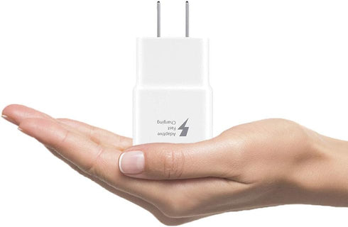 Galaxy S7 Smartphone Adaptive Fast Charging Wall Charger Kit with Micro USB Cable (White)