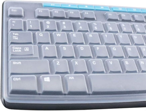 Silicone Keyboard Protector Skin Cover for Logitech MK295 MK275 K200 MK200 (Clear)