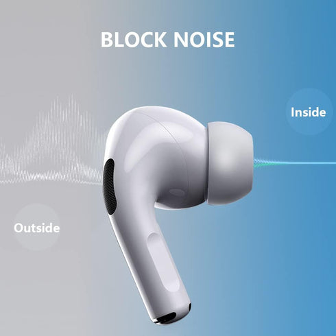 3 Pairs Replacement Ear Tips: Compatible with AirPods Pro and Pro 2, Silicone Tips with Cleaner Brush and Portable